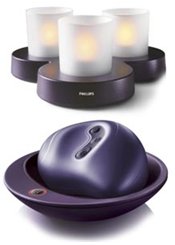 Philips Warm Intimate Massager and Candlelights HF8430