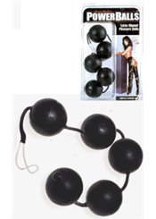 California Exotic Boules Anales Large Noires - Anna Malle's Power Balls